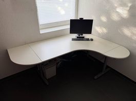 Eck-Schreibtisch GALANT mit Erweiterungen