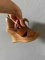 Sandalen Tommy Hilfiger TH Irene braun gold Wedges 38