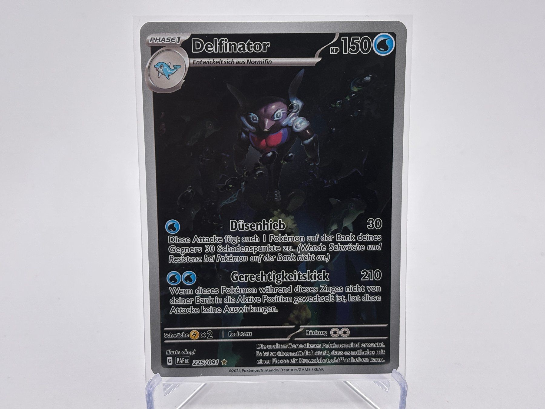 Pokémon Sammelbilder & Trading cards: Paldeas Schicksale - Delfinator  (PAF 225) - DE – Neu (gemäss Beschreibung) aus Allschwil von Bullach
