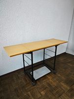 Vintage Klapptisch Beistelltish auf Rollen String Design
