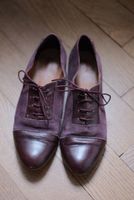 Schnürschuhe Lila Wildleder Grösse 38