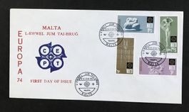 BRIEFUMSCHLAG FIRST DAY OF ISSUE MALTA 1974
