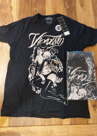2 x T Shirts Vixxins, Chicca Bonita mit Etikette