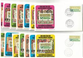 14 FDC- Automaten Marken Deutschland, 10 - 280, 2-1.81