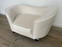 Traumhaftes Exklusives Hundesofa Hundebett Leder / Plüsch