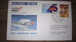 Swissair first scheduled flight 01.05.1991