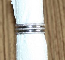 Fingerring Stahl silber Ø 19mm NEU (20)