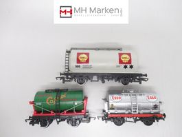 Mainline/Hornby 3-teiliges Britisches Kesselwagenset o.OVP