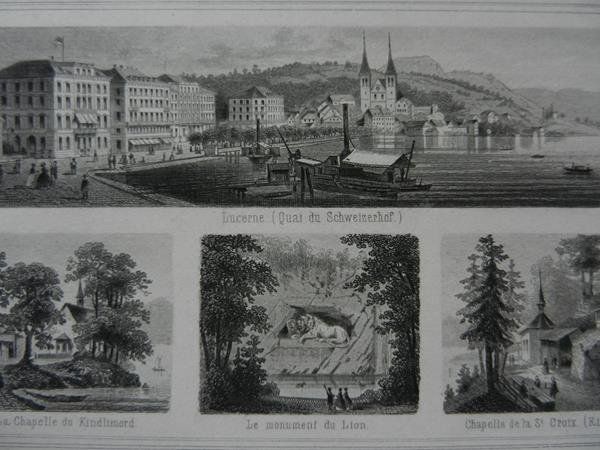 Incisioni: Vierwaldstättersee Souvenirblatt – Usato da Risch venduto da Rischli15 4