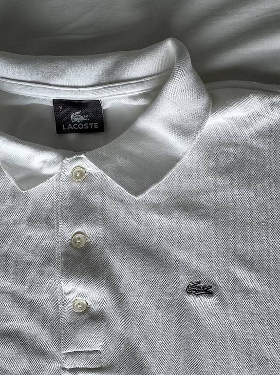 Lacoste Magliette Polo: Weisses Lacoste Polo Shirt – Usato da Kilchberg ZH venduto da eti_m9g8
