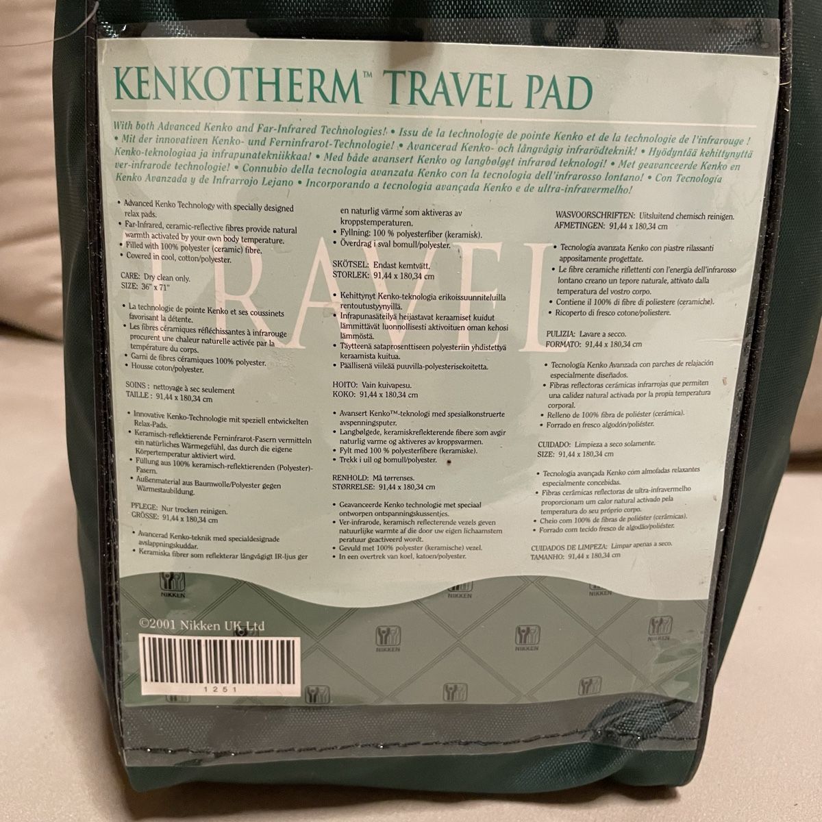 Matratzen: NIKKEN Kenkotherm Travel Pad – Neu (gemäss Beschreibung) aus Neftenbach von Sibio9