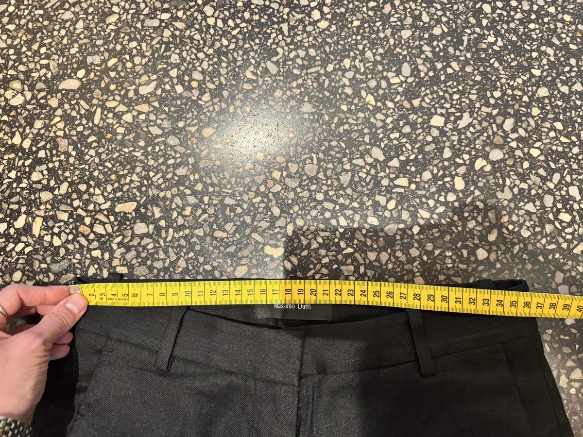 Massimo Dutti Pantaloni: Massimo dutti linen black straight pants size 36 – Usato da Zürich venduto da gva_r9gs 4