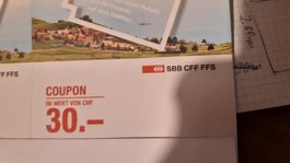 Gutschein Fr 30 für Halbtax