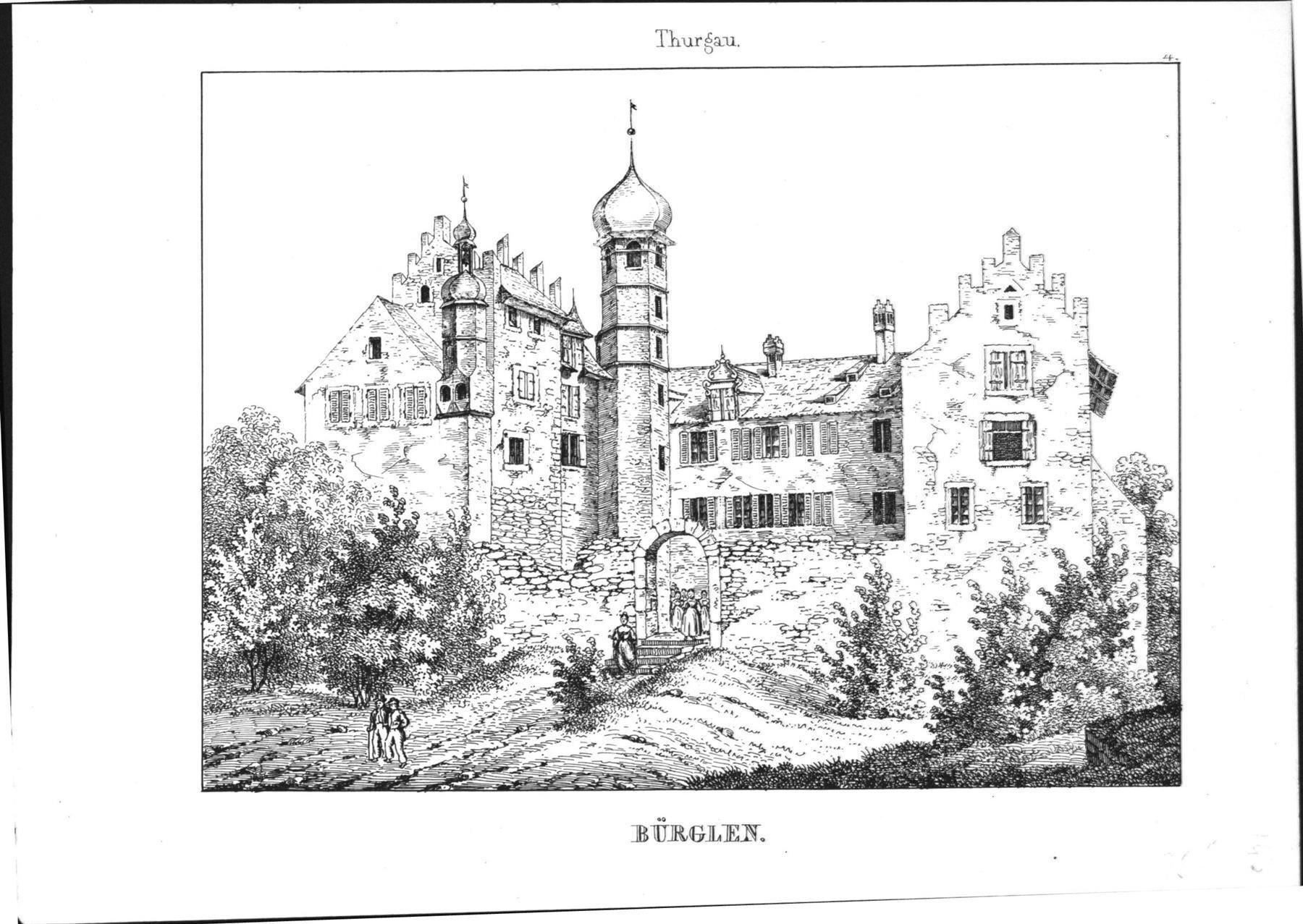 Incisioni: Bürglen von Wagner 1840 – Usato da Rafz venduto da Helvet32