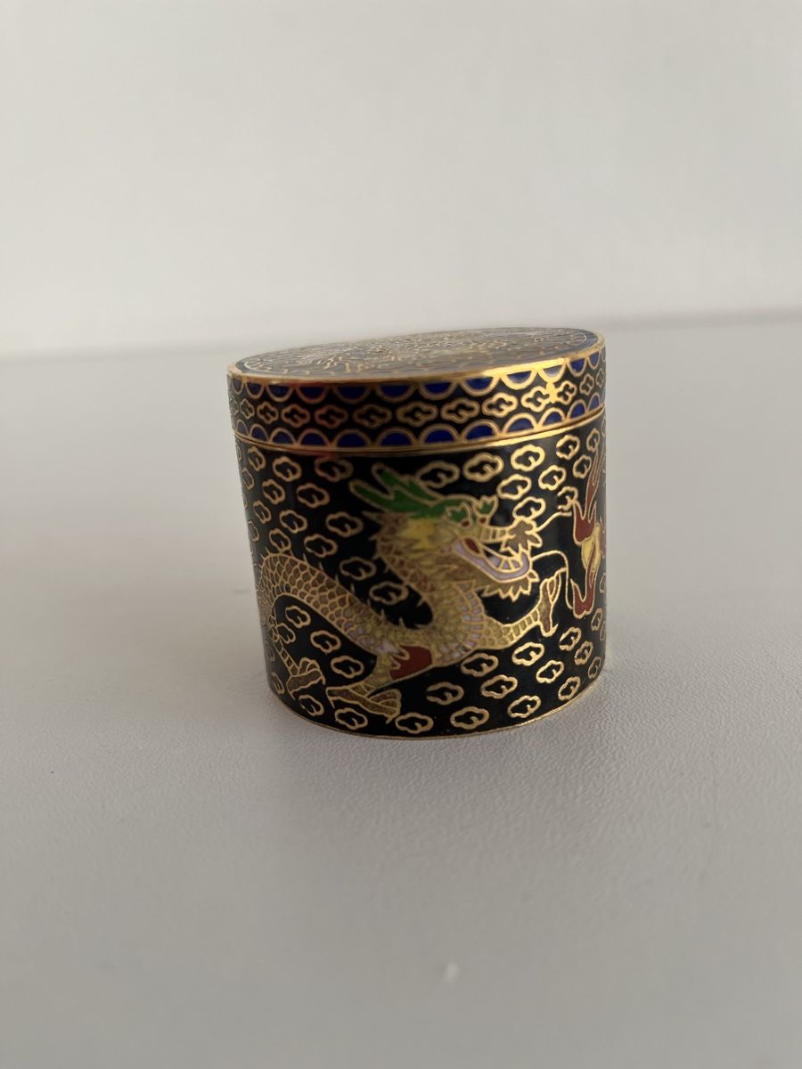 Tutte le decorazioni: Drachen - Cloisonné Deckel Dose – Usato da Wetzikon ZH venduto da seli03 2