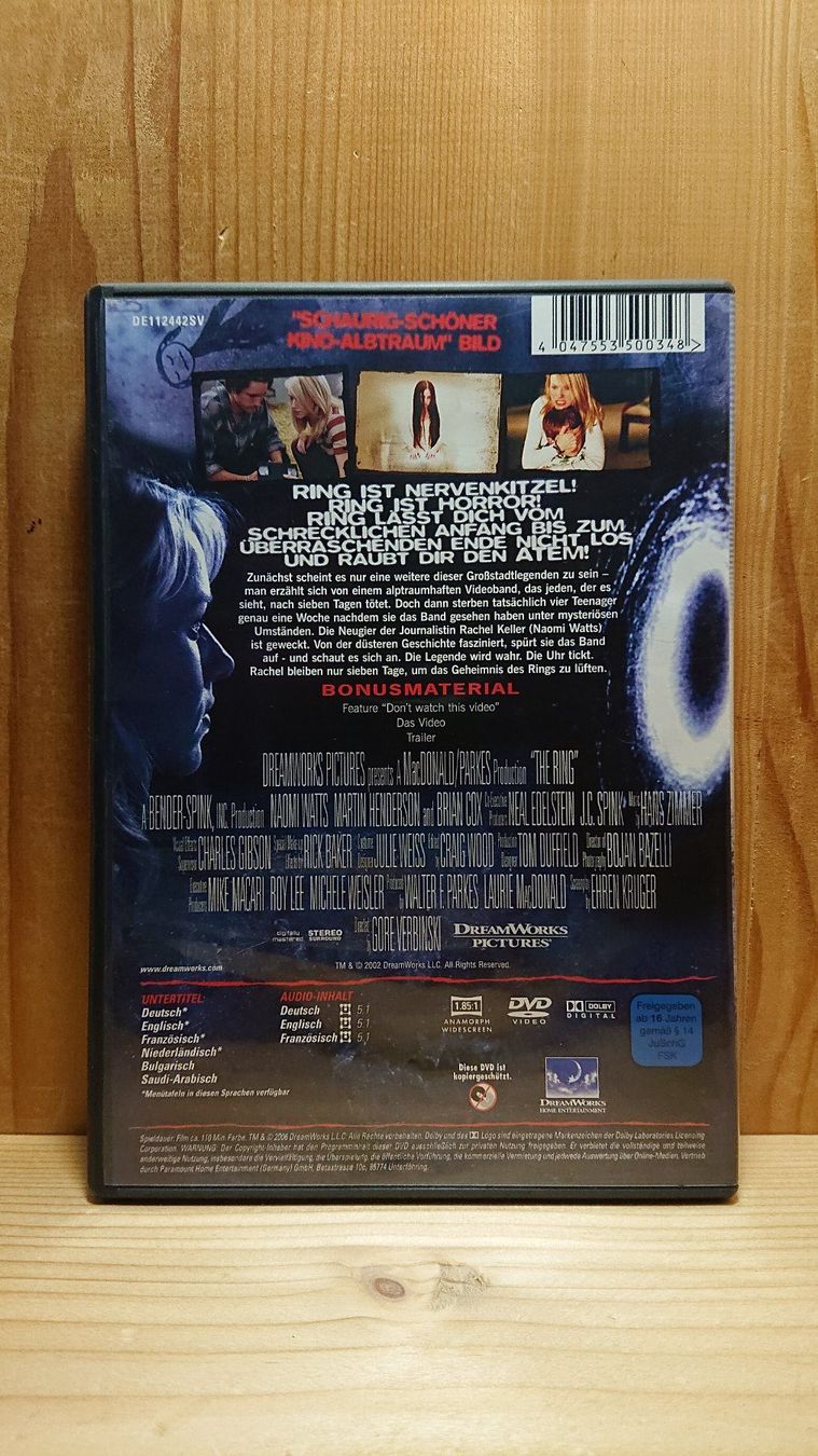 Tutti i DVDs: RING 1 und 2 auf DVD – Usato da Wilderswil venduto da Exebub 2