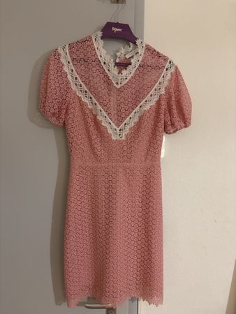 robe Sandro 38 en dentelle et guipure bicolore « Gavin »
