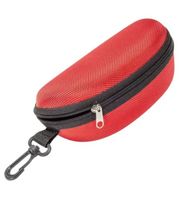 NEUES hartschalen Brillenetui rot-schwarz - 226474