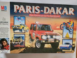 Brettspiel PARIS-DAKAR von MB Spiele, Retro Spiel 1985