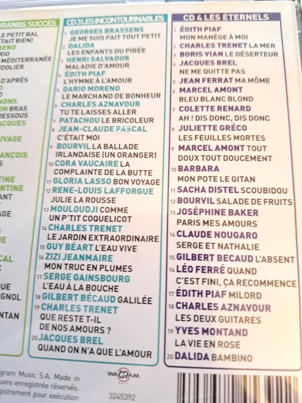 CDs: Cds Mega Chansons Françaises 4 Cds – Gebraucht aus Pully von bro_n52j 4