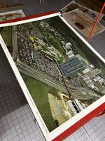 Schulbild Vintage Flugbild Spreitenbach by swissair