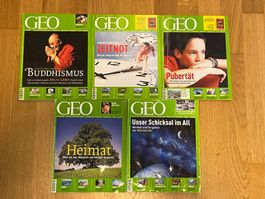 Magazin GEO 2005 Juli–November 5 Ausgaben