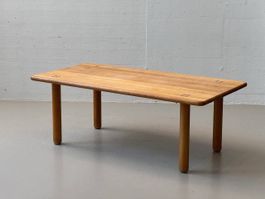 Vintage Massivholztisch -  Esche- 1970er Jahre