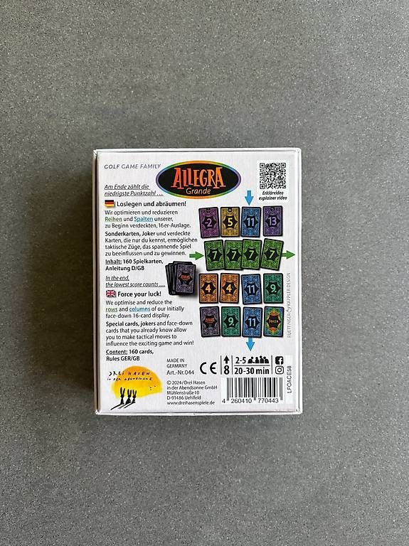 Giochi: Brettspiel: Allegra Grande – Usato da Schlieren venduto da elisa_zh 1