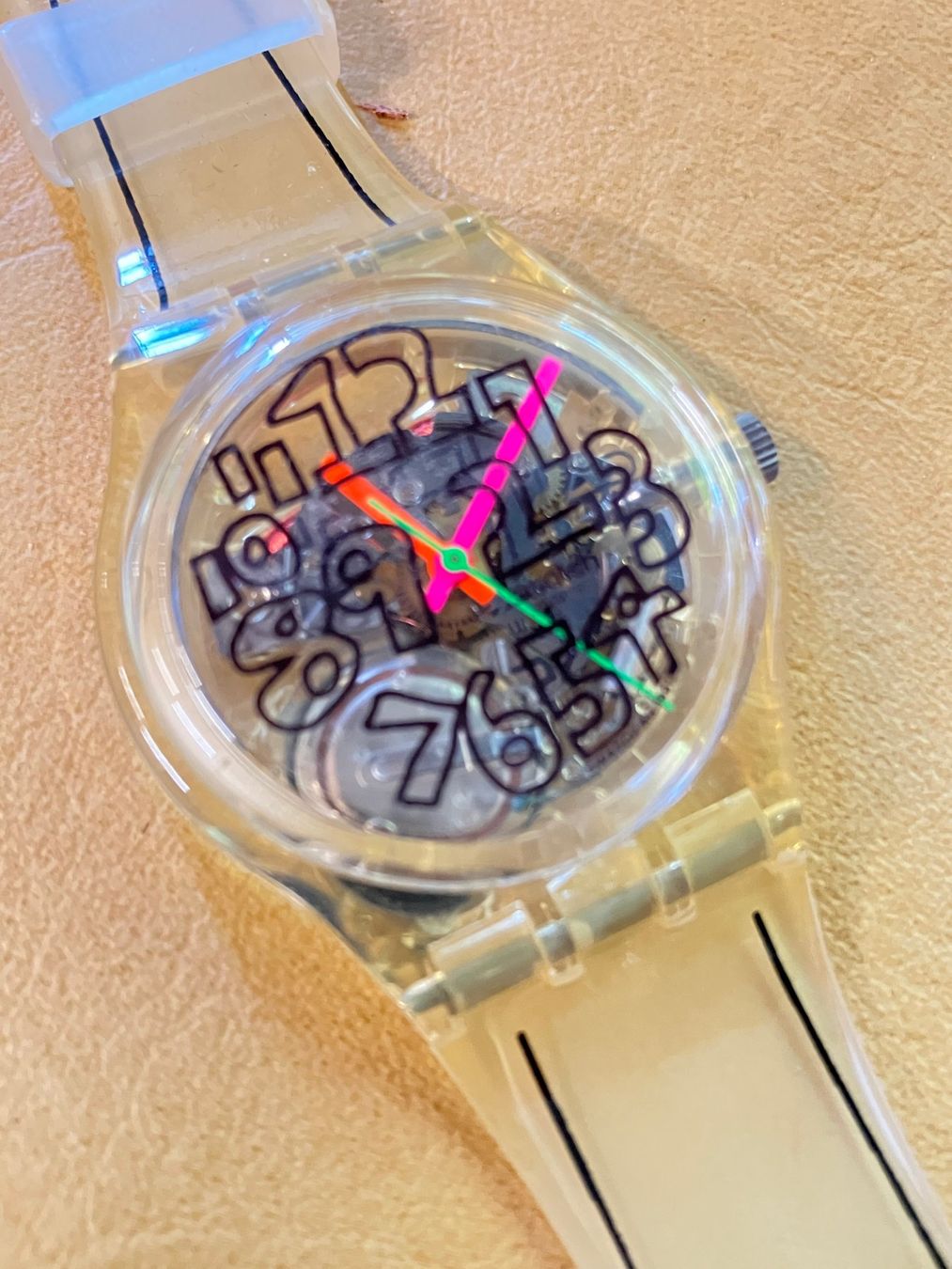Swatch Orologi: Swatch Gent Scribble 1991 ungetragen – Usato da Horw venduto da luzernicus