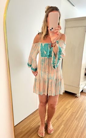 MISS JUNE Beach-Kleid Tunika Boho Ibiza