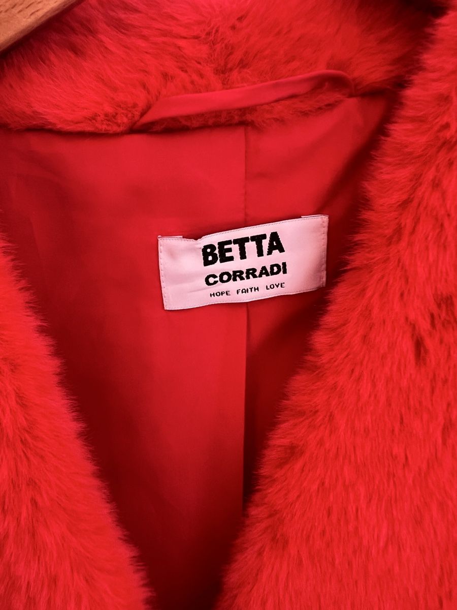 Cappotti: BETTA CORRADI Mantel rot Teddy Gr. S – Nuovo (secondo la descrizione) da Zürich venduto da car_x52z 1