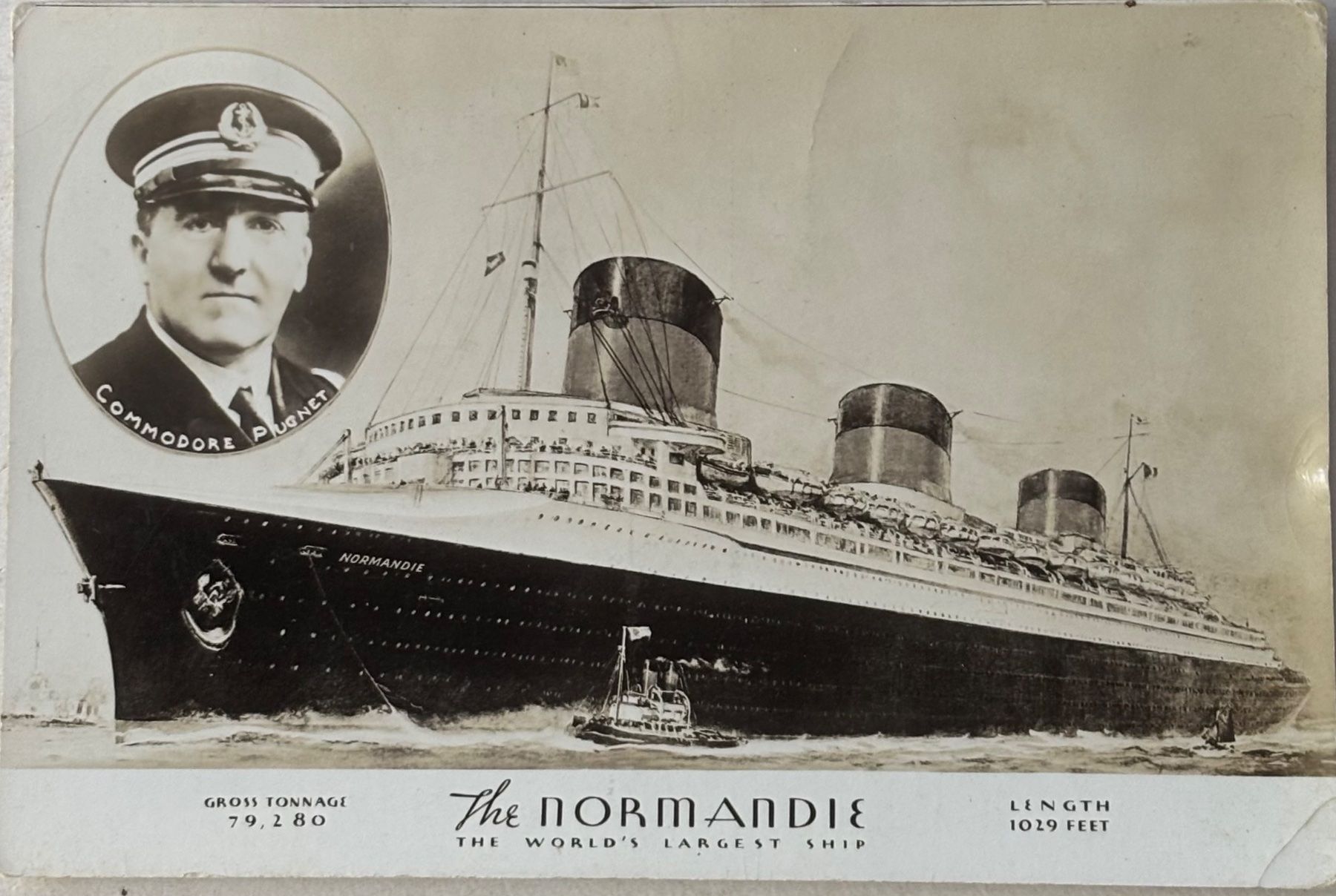 Cartoline postali: Schiff, Liner, Normandie – Usato da Frauenfeld venduto da Merk52