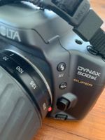 Minolta Dynax 500 si Super mit Objektiv, Kameratasche