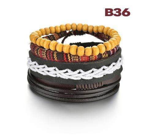 Bracciali & Braccialetti: Herren Leder Armband – Nuovo e nell'imballaggio originale da Liestal venduto da OMAROSHOP