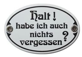 Emailschild - Halt! habe ich auch nichts vergessen?