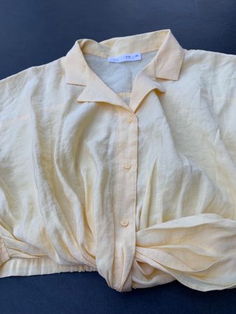 ZARA, leichtes Sommerblusen-Top, Gr. 140, gelb