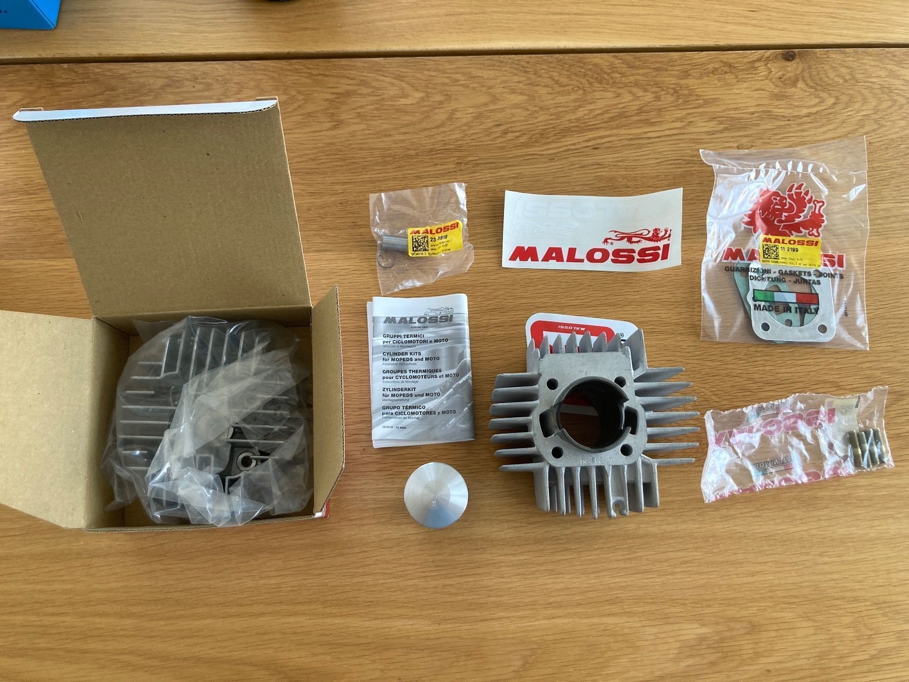 Puch Parti ricambio per ciclomotori: Zylinderkit Malossi 42mm Puch E50 / Z50 neu – Nuovo e nell'imballaggio originale da Oberriet SG venduto da olli20