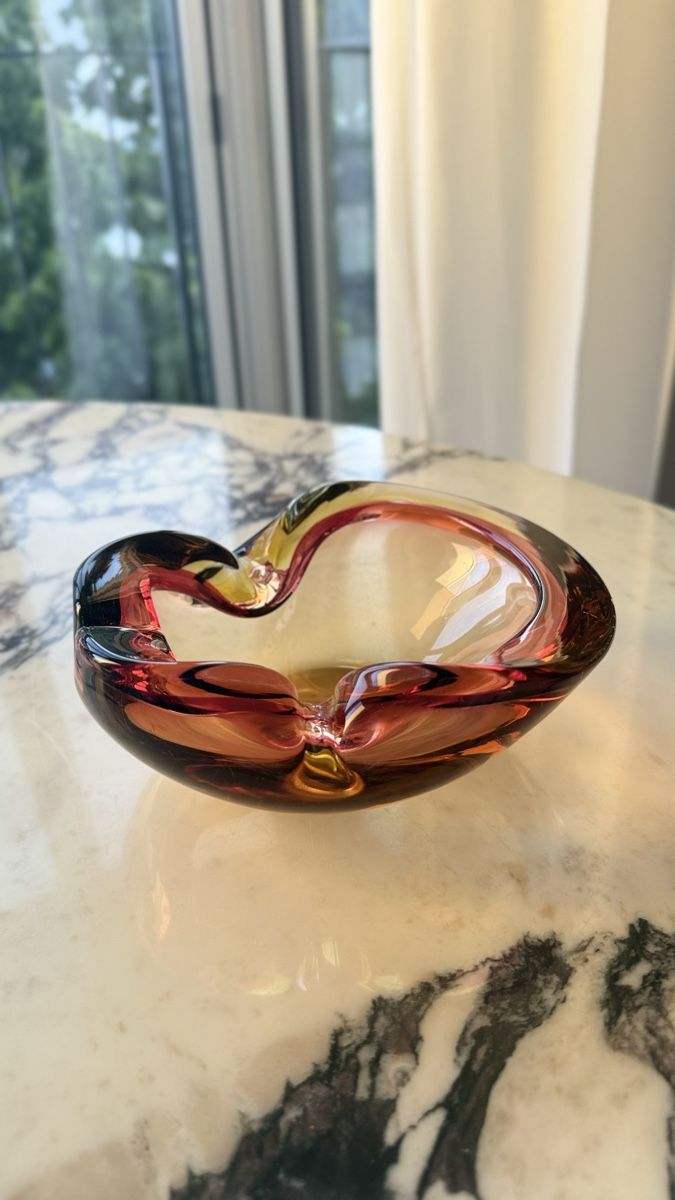 Murano Portacenere: Flavio Poli Murano Ashtray – Usato da Zürich venduto da nojuma