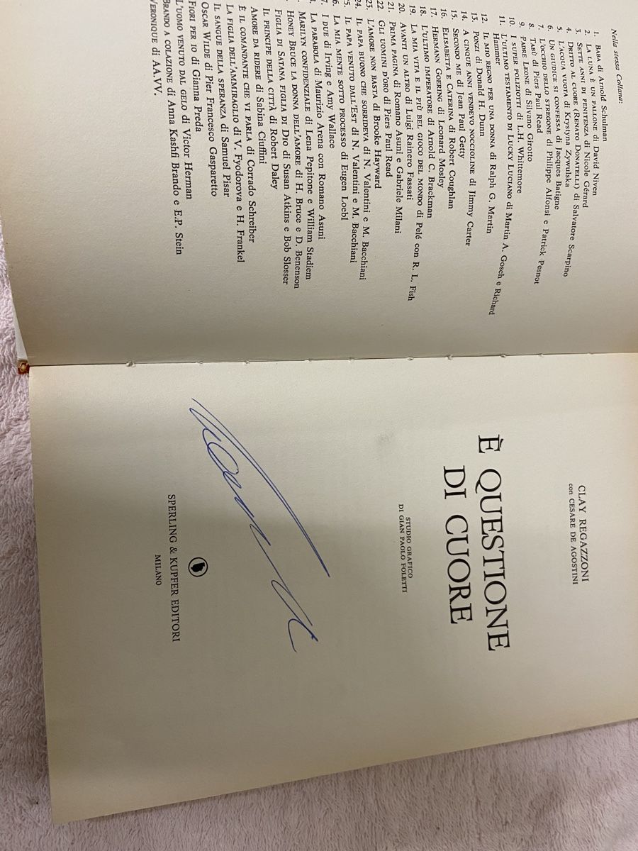 Libri: Clay Regazzoni E' Questione di Cuore Buch  – Usato da Dietikon venduto da brocki-eyra 8
