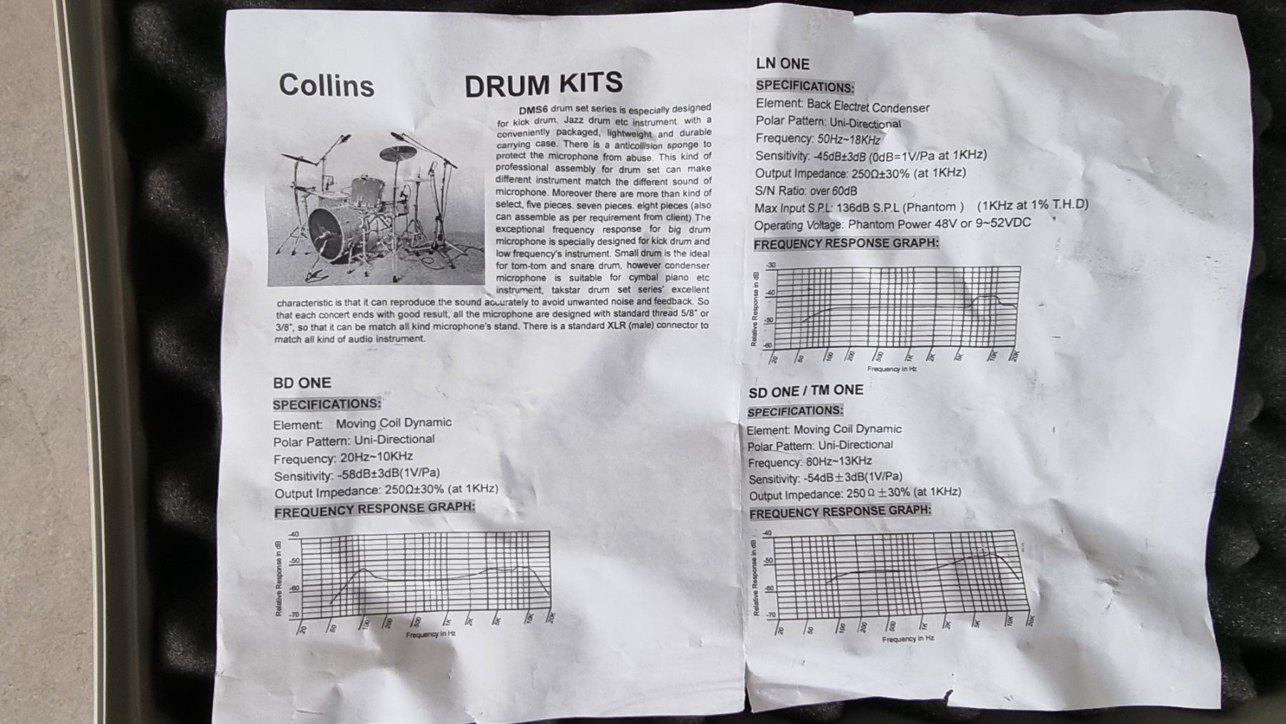 Microphones: Mikrofon-Set "Collins" für Schlagzeug – D'occasion à Bischofszell par Gitit 2
