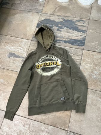 WE Fashion Herren Hoodie, Grösse M, Olivgrün