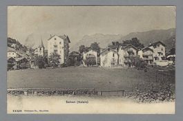 1921, SALVAN, PREMIER PLAN, 0 MARTIGNY-CHÂTELARD POSTE AMB.