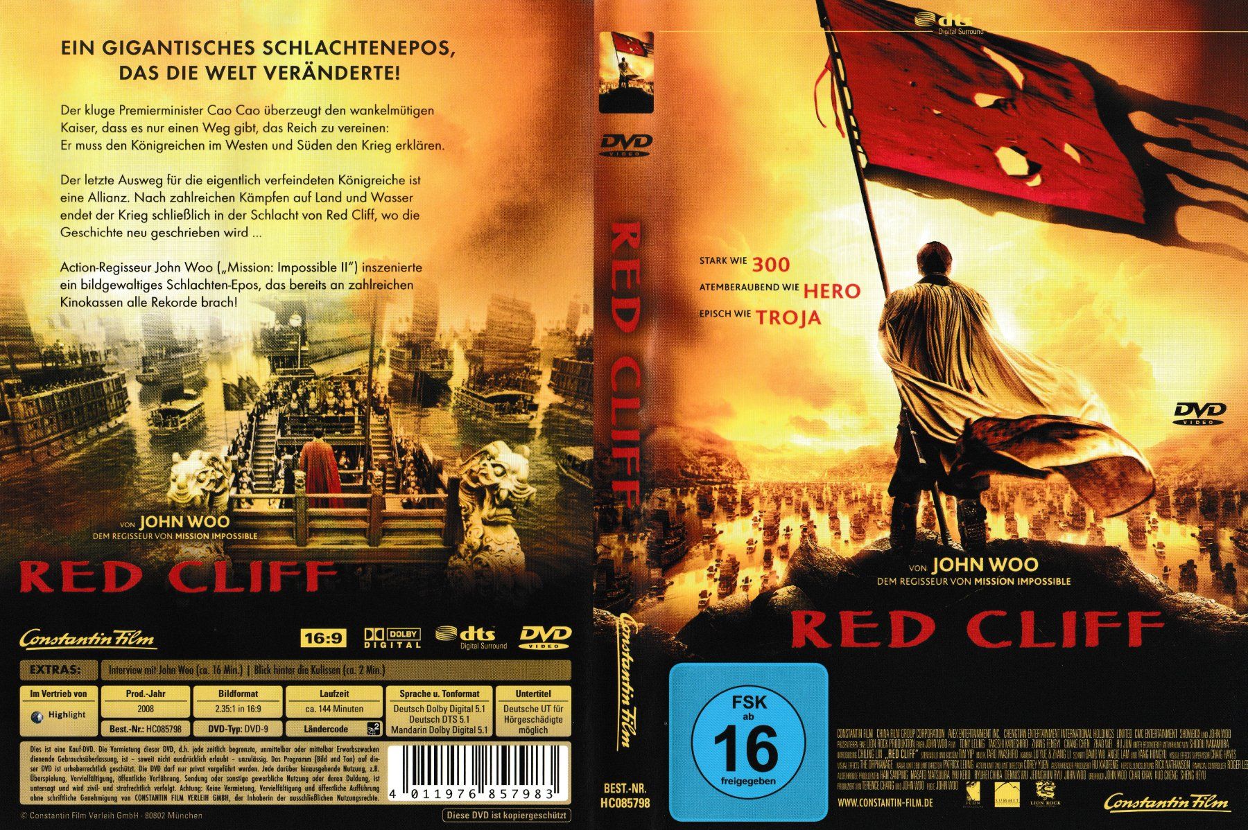 Alle DVDs: DVD - Red Cliff – Gebraucht aus Langnau am Albis von MediaRescuerKeLoX