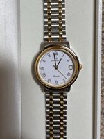 Elegante Continent Damenuhr, Stahl/Goldfarbig ca 30 Jahre
