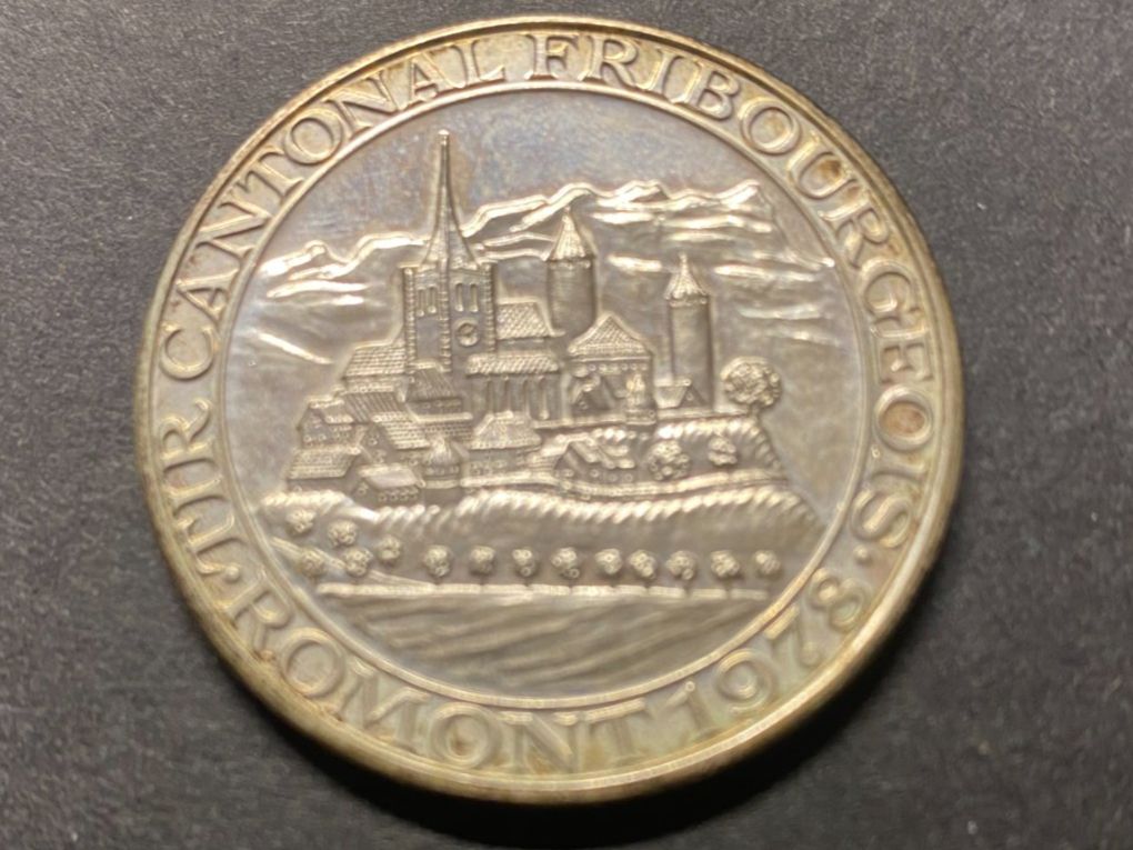 Medaglie: Médaille - Tir cantonal - Romont - 1978 – Usato da Prez-vers-Noréaz venduto da Jchris