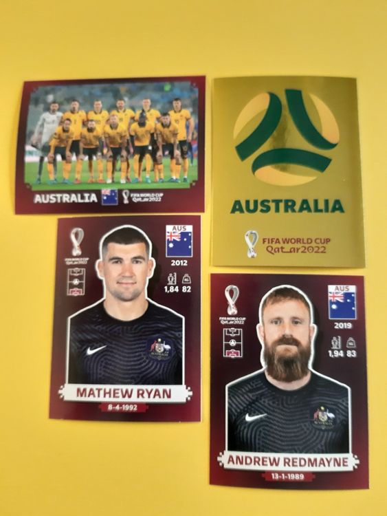 WM 2022 in Qatar die komplette AUS Mannschaft 20 Stickers | Kaufen auf ...