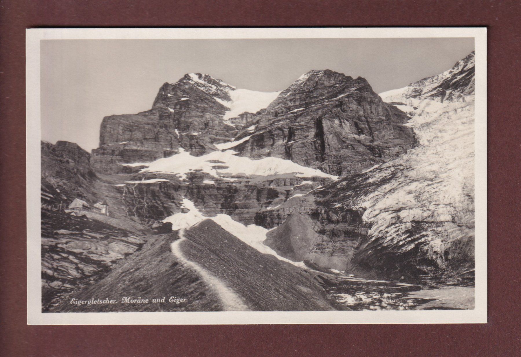 Cartoline postali: EIGERGLETSCHER - Moräne - Eiger – Usato da Pully venduto da nicecards