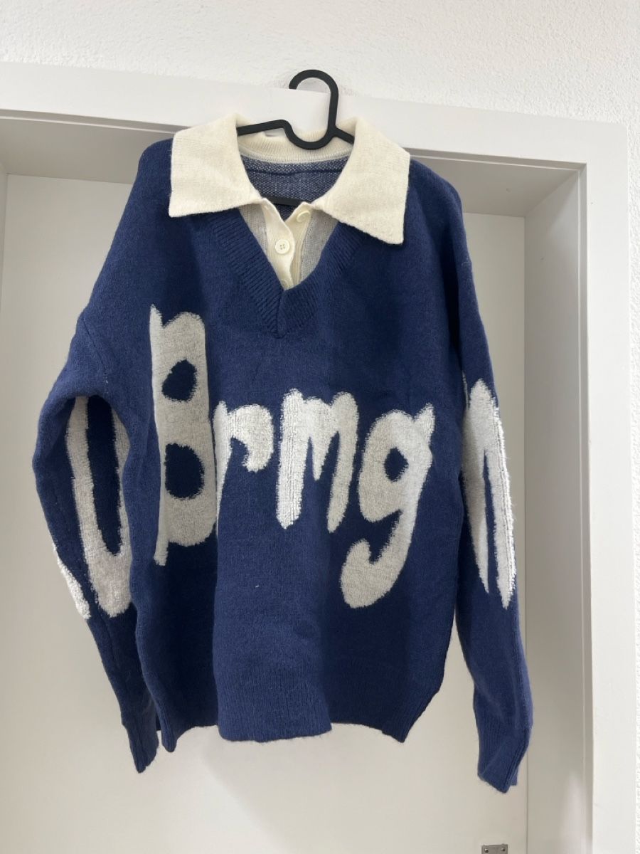 Maglioni & Felpe: Cooler Strickpullover mit Kragen, Grösse L – Nuovo (secondo la descrizione) da Zuchwil venduto da matsinho