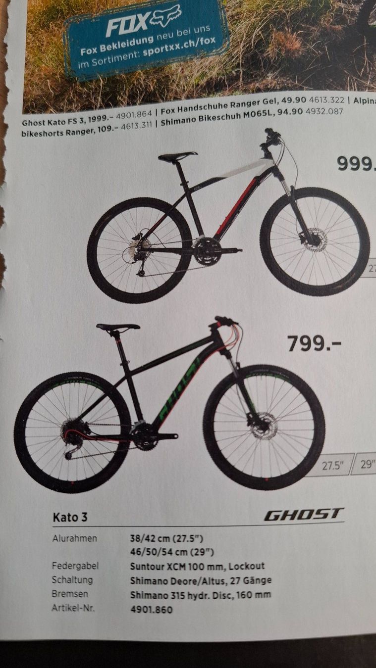 Ghost Vélos: Mountainbike Ghost – D'occasion à Bernhardzell par bekebe 4