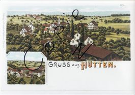 Gruss aus Hütten - (um 1900)